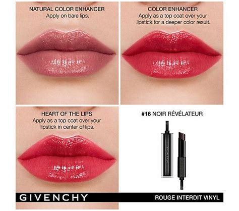 givenchy black magic lipstick before and after|givenchy le rouge interdit lipstick.